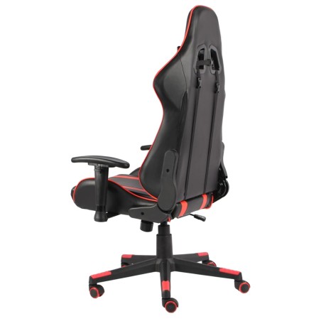 Sedia da Gaming Girevole Rossa in PVC