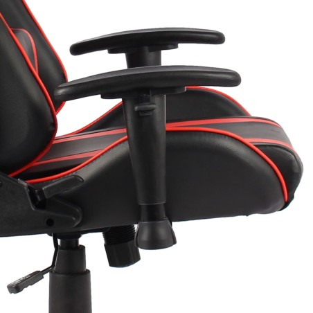 Sedia da Gaming Girevole Rossa in PVC