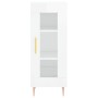 Credenza 34,5x34x180 cm in Legno Multistrato Bianco Lucido