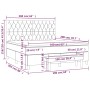 Giroletto a Molle con Materasso Tortora 160x200 cm in Tessuto