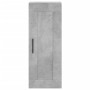 Credenza Grigio Cemento 34,5x34x180 cm in Legno Multistrato