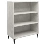 Credenza Grigio Cemento 69,5x32,5x90 cm in Legno Multistrato