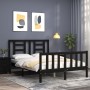 Giroletto con Testiera Nero Double in Legno Massello