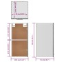 Mobile Pensile Grigio Sonoma 29,5x31x60 cm in Legno Multistrato