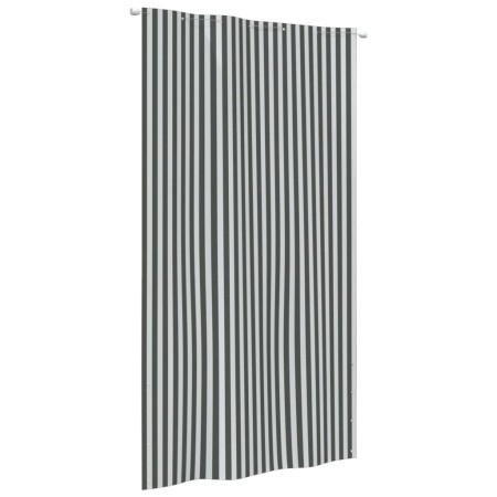 Paravento Balcone Antracite e Bianco 140x240 cm Tessuto Oxford
