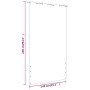 Paravento Balcone Antracite e Bianco 140x240 cm Tessuto Oxford