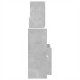 Set Mobili da Bagno 4 pz Grigio Cemento in Legno Multistrato