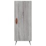 Credenza Grigio Sonoma 34,5x34x180 cm in Legno Multistrato