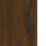 Armadietti a Parete 2 pz Rovere Marrone in Legno Multistrato