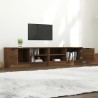 Mobili TV 2 pz Rovere Marrone 80x35x36,5cm in Legno Multistrato