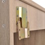 Set Mobili da Bagno 4 pz con Lavabo e Rubinetto Beige