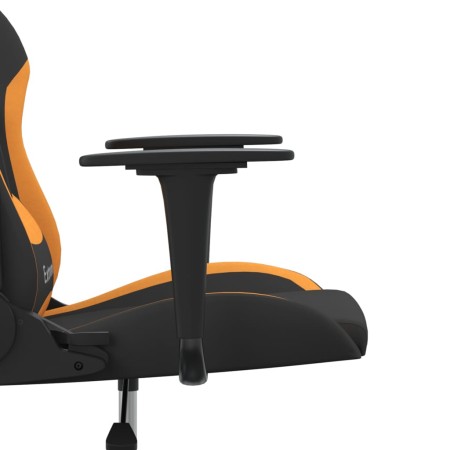 Sedia da Gaming Nero e Arancione in Tessuto