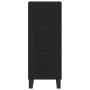 Credenza Nera 34,5x34x180 cm in Legno Multistrato