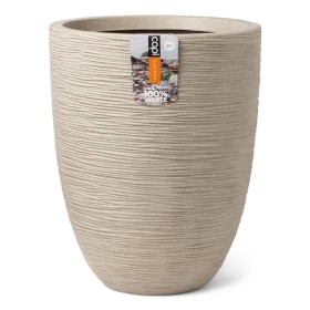 Capi Vaso Elegante Basso Waste Rib 46x58 cm Beige Terrazzo