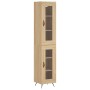 Credenza Rovere Sonoma 34,5x34x180 cm in Legno Multistrato