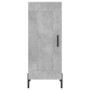 Credenza Grigio Cemento 34,5x34x180 cm in Legno Multistrato