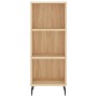 Credenza Rovere Sonoma 34,5x34x180 cm in Legno Multistrato