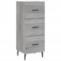 Credenza Grigio Sonoma 34,5x34x180 cm in Legno Multistrato