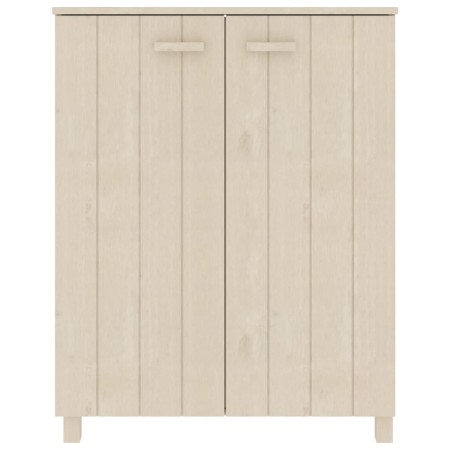 Scarpiera HAMAR Miele 85x40x108 cm in Legno Massello di Pino