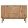 Credenza OTTA 113,5x43x73 cm in Legno Massello di Pino