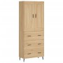 Credenza Rovere Sonoma 69,5x34x180 cm in Legno Multistrato