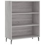 Credenza Grigio Sonoma 69,5x34x180 cm in Legno Multistrato