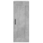 Credenza Grigio Cemento 34,5x34x180 cm in Legno Multistrato