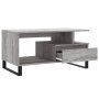 Tavolino da Salotto Grigio Sonoma 90x49x45 cm Legno Multistrato