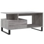 Tavolino da Salotto Grigio Sonoma 90x49x45 cm Legno Multistrato