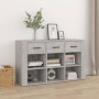 Credenza Grigio Cemento 100x30x59,5 cm in Legno Multistrato