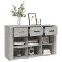 Credenza Grigio Cemento 100x30x59,5 cm in Legno Multistrato