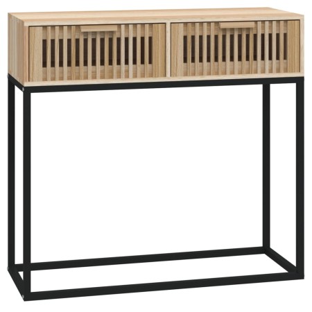 Tavolino Consolle 80x30x75 cm Legno Multistrato e Ferro