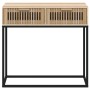 Tavolino Consolle 80x30x75 cm Legno Multistrato e Ferro