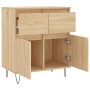 Credenza Rovere Sonoma 60x35x70 cm in Legno Multistrato