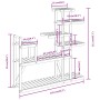 Portafiori 110x25x111 cm in Legno Massello di Abete