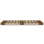 Letto a Pallet Miele 100x200 cm in Legno Massello di Pino