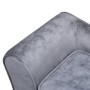 Divano per Cani Grigio 57x34x36 cm in Peluche