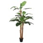 Albero di Banano Artificiale 18 Foglie 150 cm Verde