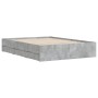 Giroletto Cassetti Grigio Cemento 120x190 cm Legno Multistrato