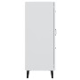 Credenza Bianca 69,5x34x90 cm in Legno Multistrato