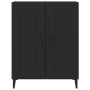 Credenza Nera 69,5x34x90 cm in Legno Multistrato