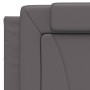 Letto Materasso Grigio 100x200 cm in Similpelle