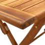 Set Pranzo da Giardino 5 pz Beige Polipropilene/ Legno Massello