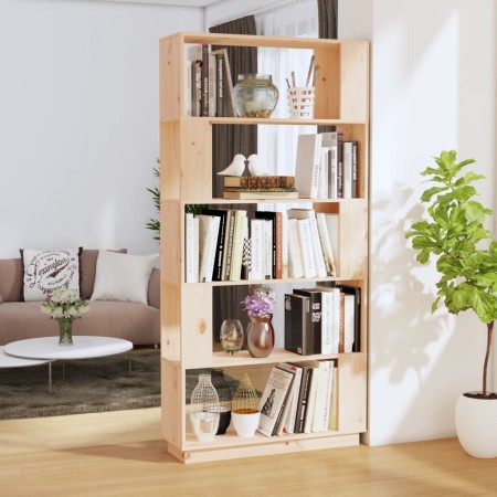 Libreria/Divisorio 80x25x163,5 cm Legno Massello di Pino