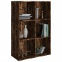 Libreria/Credenza Rovere Fumo 66x30x98 cm in Legno Multistrato