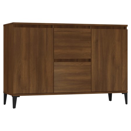 Credenza Rovere Marrone 104x35x70 cm in Legno Ingegnerizzato