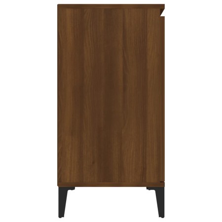 Credenza Rovere Marrone 104x35x70 cm in Legno Ingegnerizzato