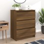 Credenza Rovere Marrone 60x35x76 cm in Legno Ingegnerizzato