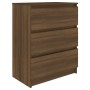 Credenza Rovere Marrone 60x35x76 cm in Legno Ingegnerizzato