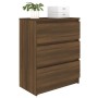 Credenza Rovere Marrone 60x35x76 cm in Legno Ingegnerizzato